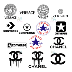 Brand Logo Bundle svg, Versace Svg, Versace Logo Svg, Converse Svg, Channel Svg, Brand Logo Svg, Instant Download