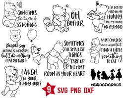 Winnie The Pooh quotes svg, Oh bother svg, Sometimes the smallest things svg png