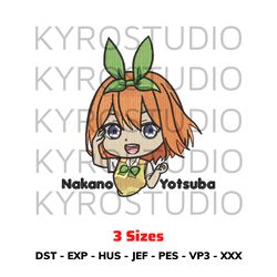 Chibi Yotsuba Anime Embroidery Design File/ Chibi Cute Embroidery Design/ Design Pes Dst