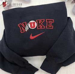 Nike Utah Utes Embroidered Sweatshirt, NCAA Embroidered Sweater, Utah Utes Shirt, NCAA, Unisex Shirts