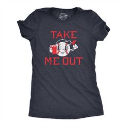 Take Me Out, Baseball Mom Shirts, Baseball Mama Pitching, Womens Love Baseball Shirt, Baseball Graphic Tee, Funny Quote