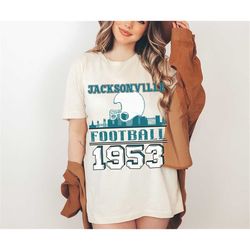 Vintage Jacksonville Football T Shirt | Retro NFL | Women's & Men's Jacksonville Jaguars Shirt | 7 Colors Available