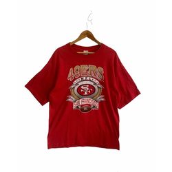 vintage 90s 49 ers nfl shirts copyright 1992 condition very nice american football shirts tag competition made in usa si