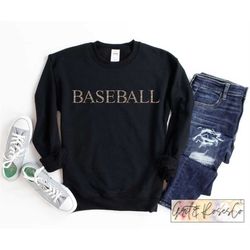 baseball sweatshirt, leopard print, baseball shirts, baseball mom shirt, baseball mom shirts, baseball gifts, baseball s
