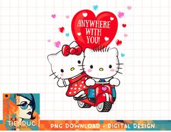 Hello Kitty and Dear Daniel Anywhere with You Valentine Tee copy png