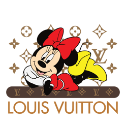 Louis Vuitton Minnie Mouse fashion Svg, Louis Vuitton brand Logo Svg, Lv Logo Fashion Logo Svg File Cut Digital Download