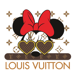 Baby Minnie Mouse Pink Louis Vuitton SVG, Disney Minnie Mouse SVG