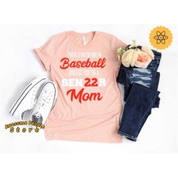 Baseball Mom Shirts, There's No Crying In Baseball Unless You're A Senior Mom, Baseball, Sports Mom, Baseball Catcher, B