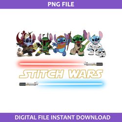 Stitch Wars Png, Star Wars Png, Star Wars Disney Png Digital File