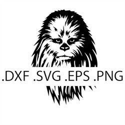 Chewbacca - Star Wars - Digital Download, Instant Download, svg, dxf, eps & png files included!