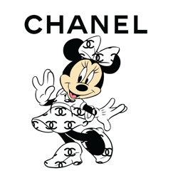 Minnie Mouse Chanel fashion Svg, Chanel brand Logo Svg, Chanel Logo Svg, Fashion Logo Svg, File Cut Digital Download