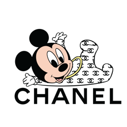 Mickey Mouse Chanel fashion Svg, Chanel brand Logo Svg, Chanel Logo Svg, Fashion Logo Svg, File Cut Digital Download