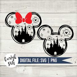 SVG, castle, 2022, mickey, minnie, digital download, cut file, cricut, silhouette, svg, PNG, magical, new year, Orlando,