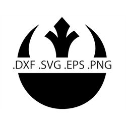 Rebel Alliance Symbol - Digital Download, Instant Download, svg, dxf, eps & png files included!