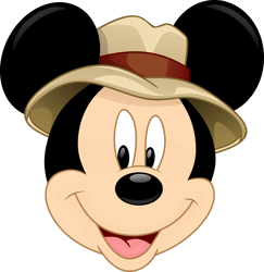 Mickey Safari Clipart PNG, Mickey Safari Digital Download, Mickey Safari Svg, Mickey Mouse Discover Svg, Safari Svg