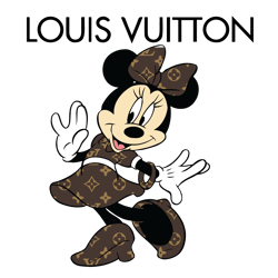 Louis Vuitton Minnie Mouse fashion Svg, Louis Vuitton brand Logo Svg, Lv Logo Fashion Logo Svg File Cut Digital Download