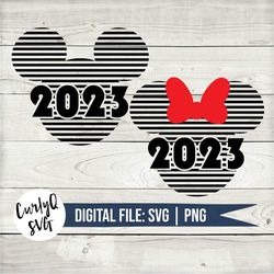 SVG, mickey, lined mickey, 2022, digital download, instant, cut file, cricut, minnie, castle, retro, magical, silhouette