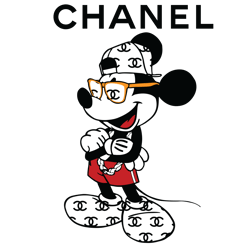 Mickey Mouse Chanel Logo Svg, Chanel Logo Fashion Svg, Chanel Logo Svg, Fashion Logo Svg, File Cut Digital Download
