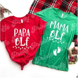 Mama Elf Papa Elf Svg, Christmas Svg, Elf,  Funny Christmas Svg, Holiday SVG, Fall Svg, Shirt SVG, dxf, png, eps