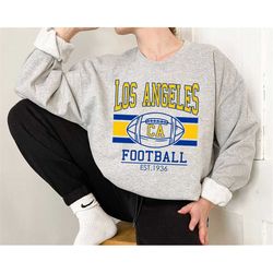 Vintage Los Angeles Football Sweatshirt, Retro Los Angeles Football Crewneck Sweatshirt, American Football Fan, NFL Shir
