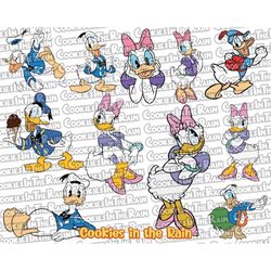 donald and daisy svg, donald duck svg, daisy duck svg, donald and daisy love svg, donald and daisy cricut, donald duck c