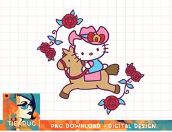 Hello Kitty Derby Horseback Riding T-Shirt copy png
