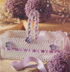 Basket for Home Decor, Gift Idea Crochet diagram - Digital Vintage pattern PDF download