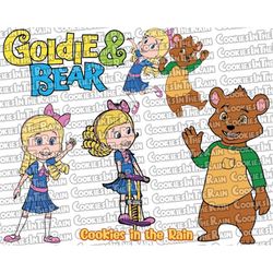 goldie and bear svg, goldie and bear cricut, goldie svg, bear svg, goldie and bear layered svg, goldie and bear clipart,