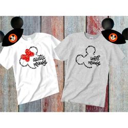 Auntie Mouse Uncle Mouse Family Shirts SVG Family Shirts Disneyland Park SVG Digital Disneyworld Download DisneySVG Digi