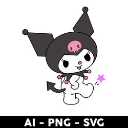Kuromi Svg, Hello Kitty Svg, Sanrio Characters Svg, Cartoon Svg - Digital File