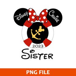 Sister Disney Cruise 2023 Png, Minnie Cruise Png, Disney Png Digtal File