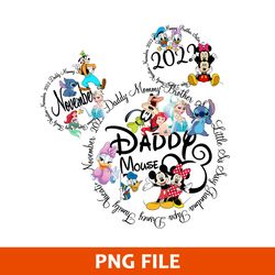 November 2022 Daddy Mouse Png, Disney Family Vacation Png, Disney Png Digital File