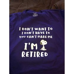 Retired Dog adult shirt