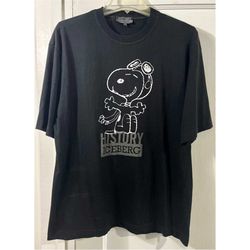 vintage history iceberg snoopy the flying ace 3m t-shirt ivy sport made in Italy peanuts gang