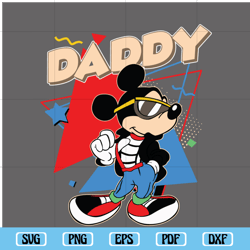Disney Daddy Mickey Svg, Happy Father's Day 2023 Svg, Disney Rad Dad Svg, Mickey Dad Svg