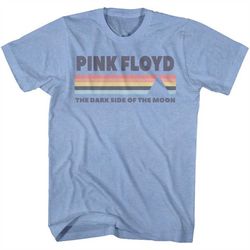 Pink Floyd Dark Side Of The Moon Light Blue Heather Adult T-Shirt