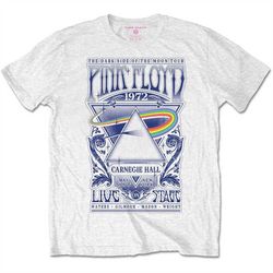 Pink Floyd Dark Side of the Moon Tour 72 WH OFFICIAL Tee T-Shirt Mens Unisex