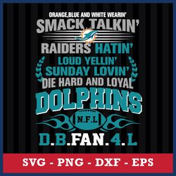 Miami Dolphins NFL D.B.Fan.4L Svg, Miami Dolphins Svg, NFL Svg, Png Dxf Eps Digital File