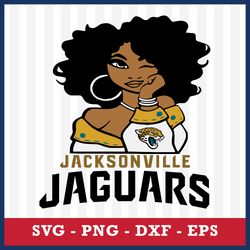 Jacksonville Faguars Girl Svg, Jacksonville Faguars Svg, NFL Svg, Png Dxf Eps Digital File