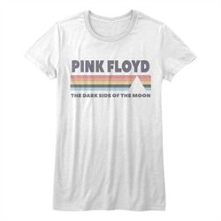 Pink Floyd Dark Side Of The Moon White Junior Women's T-Shirt