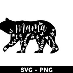 Mama Bear Svg, Mom Libbey Glass Can Svg, Checkerboard Svg, Mother's Day Svg - Digital File