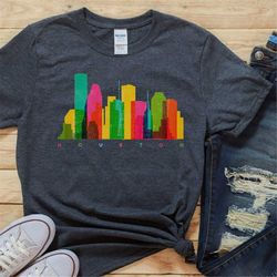 Houston Shirt, Houston Cityscape tee, Houston skyline, Houston Tx, Houston t-shirt, Texas shirts, I love houston texas s