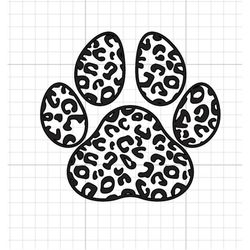 Cheetah paw SVG Digital Download Leopard print paw print animal love animal print silhouette cricut cutfile cat dog pet