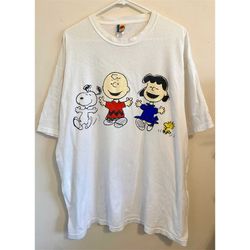 AS-IS 1990s Charlie Brown Peanuts Gang Single Stitch Graphic T-Shirt size XL