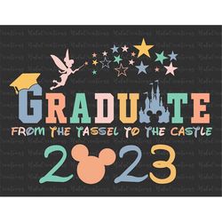 Graduation 2023 Svg, Graduate Tassel To Castle Svg, Graduation Senior 23, Graduation Trip Svg, Svg, Png Files For Cricut