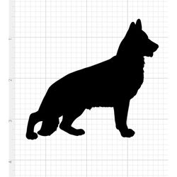 German Shepherd dog profile SVG digital download cutfile cricut silhouette print and cut decal animal pet lover my dog i