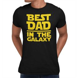 best dad in the galaxy t-shirt men's fathers day gift tee shirt top