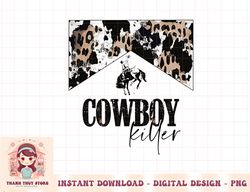 Cowboy Killer Western leopard country cowgirl vintage woman png
