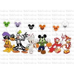 Halloween Costume Svg, Mouse And Friends, Trick Or Treat, Spooky Vibes Svg, Boo Svg, Fall Svg, Svg, Png Files For Cricut