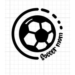 Soccer Mom SVG Digital Download soccer ball sport football mom life shirt decal cricut silhouette cutfile vector field c